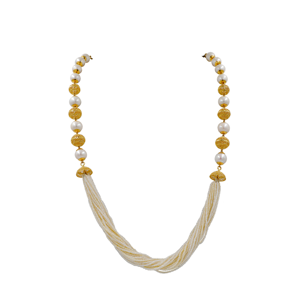 22K Pearl Beads Necklace