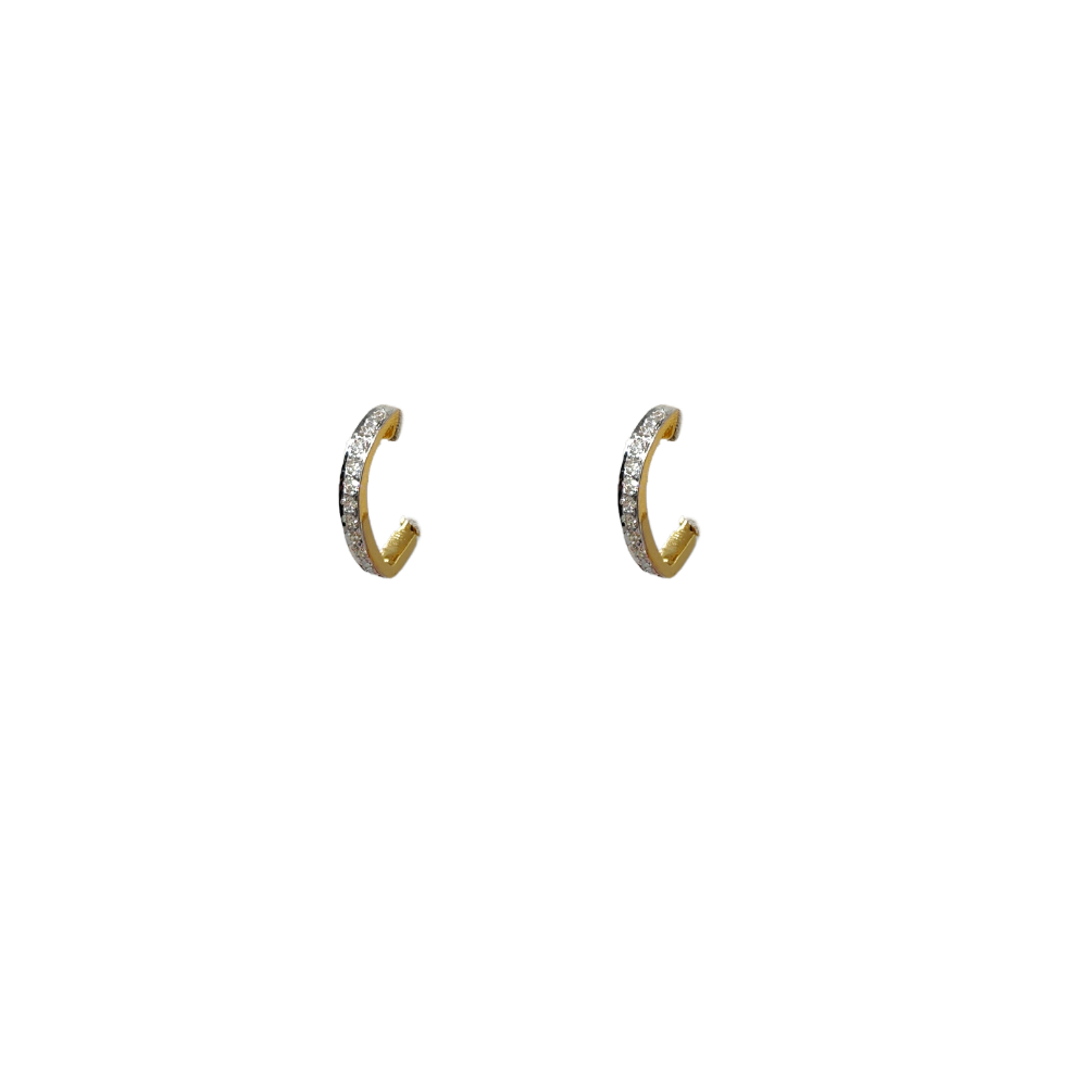 14K skile diamond hoops